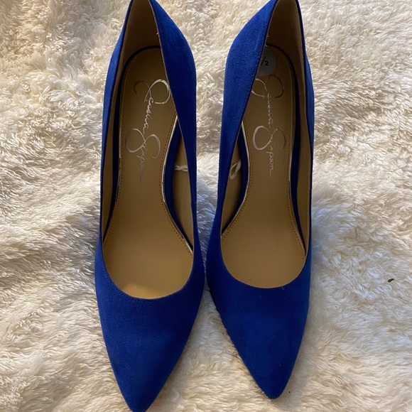 jessica simpson royal blue shoes